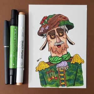 Sgt. Shroom | Original Marker Illustration
